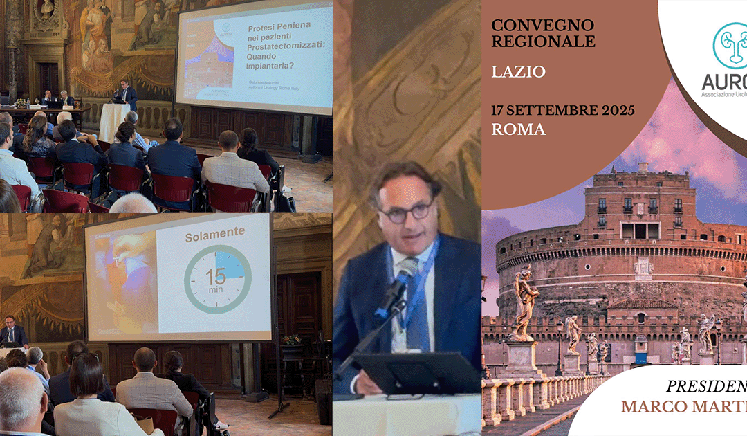 Рак простаты и пенильный имплантат: Антонини выступает на региональном конгрессе AURO в Риме